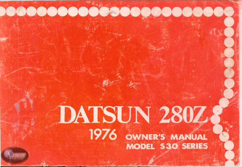More information about "1976 280z Owners Manual"