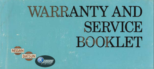 More information about "Datsun Warranty and Service Booklet"