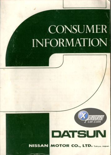 More information about "Datsun Consumer Information Booklet"