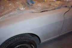 block sanding primer on DS fender 4-20-2005