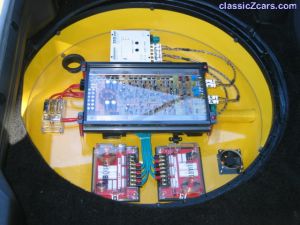 Custom mounted amp