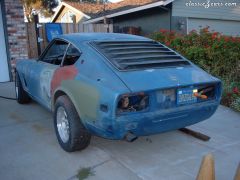 it never ends.  my other z.  1972 240z scarab V8 350, 4 spd.