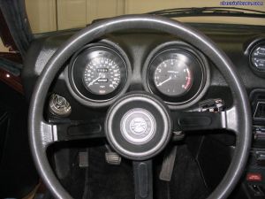 Swapped steering wheel