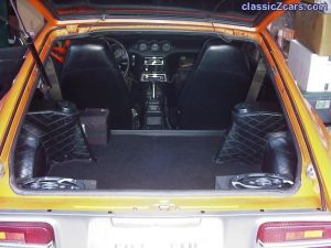 240Z rear hatch view