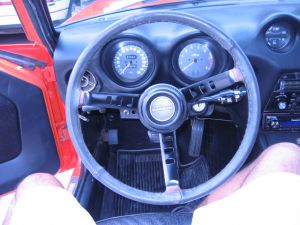 Re-installed steering wheel