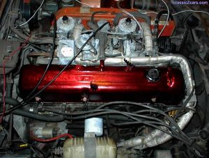 anodized valve cover overall shot