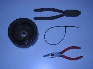 Tie wrap & tools for repair