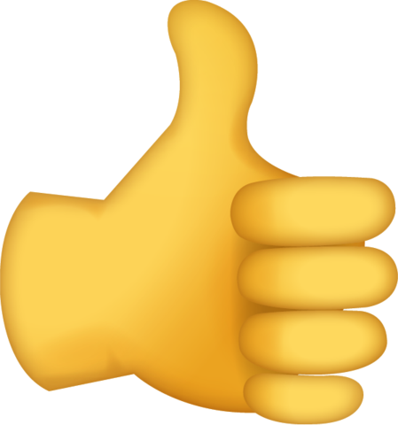 Thumbs Up Emoji [Free Download IOS Emojis] | Emoji Island