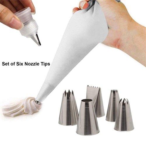 Stainless Steel Cake Icing Piping Bag With Nozzles - Ja090-A at Rs 119/set  | Pastry Bags, पाइपिंग बैग - Fire Ball Technologies, Coimbatore | ID:  21364164955