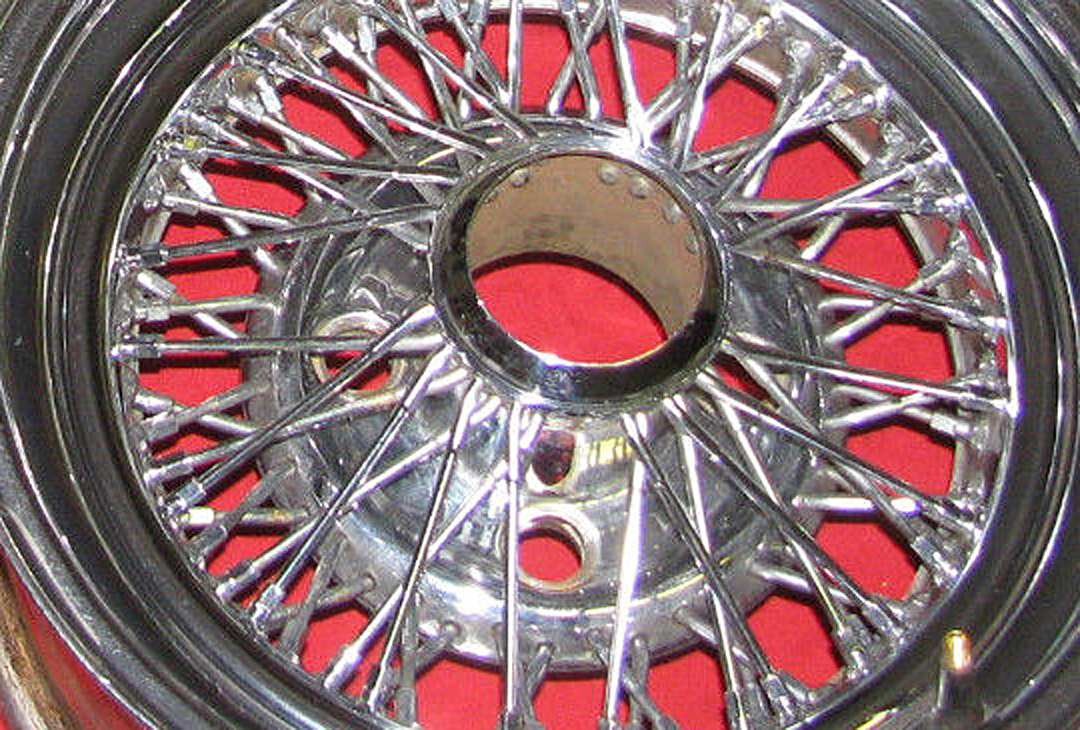 14x6 appliance wire wheels/tires 4 lug