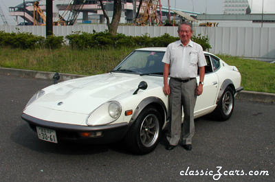 Mr Yoshihiko Matsuo with Mr H. Watanabe's 240ZG