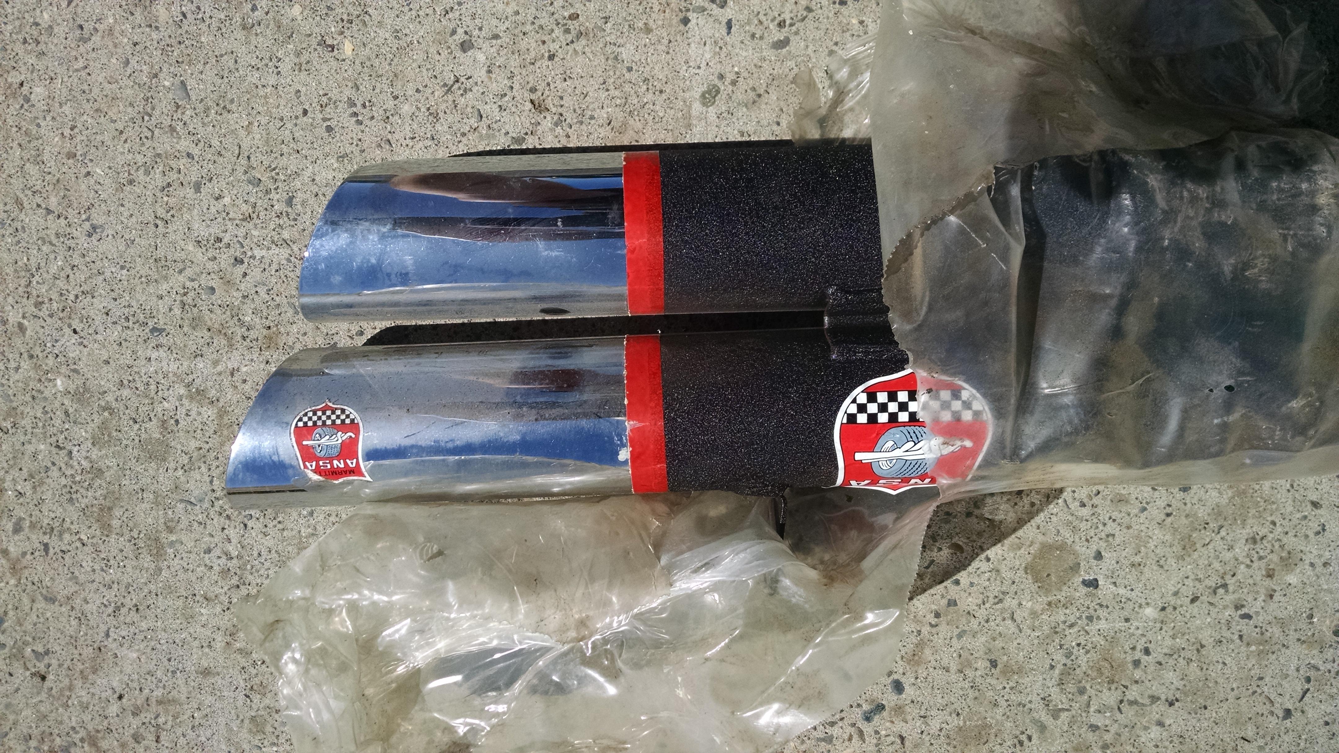 ANSA Twin tip vertical exhaust tip