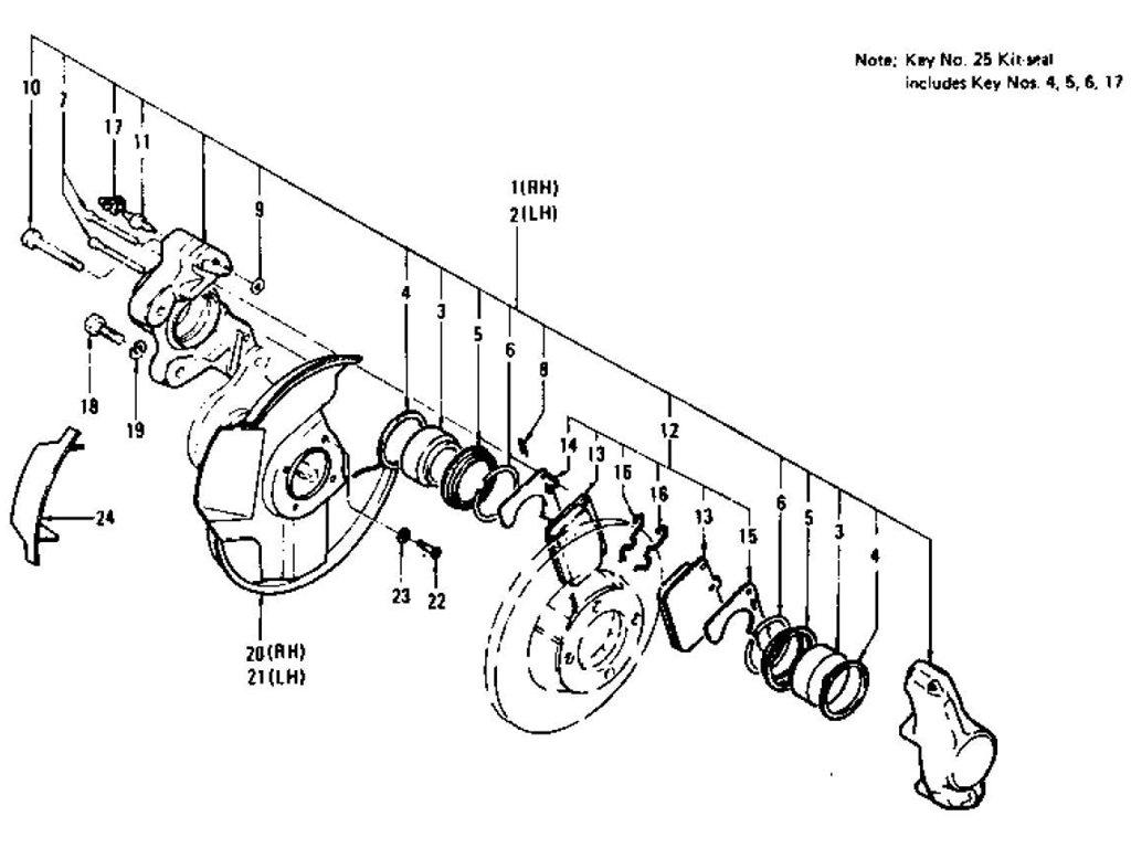 Early front brake back plates