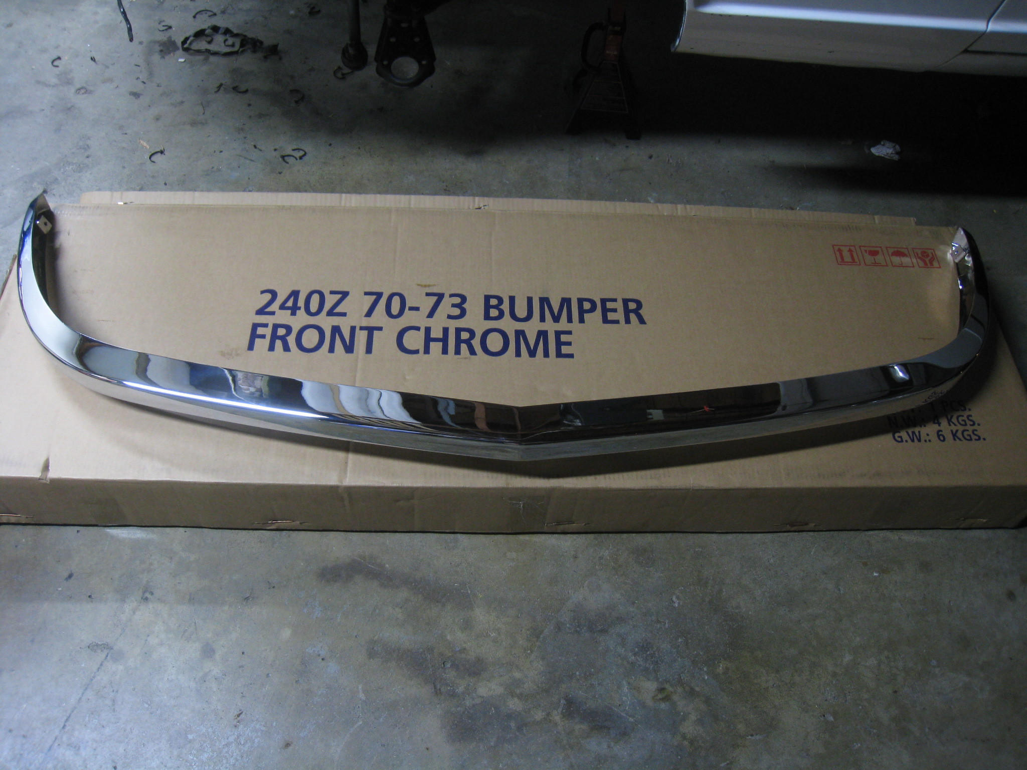 240Z euro style chrome bumper