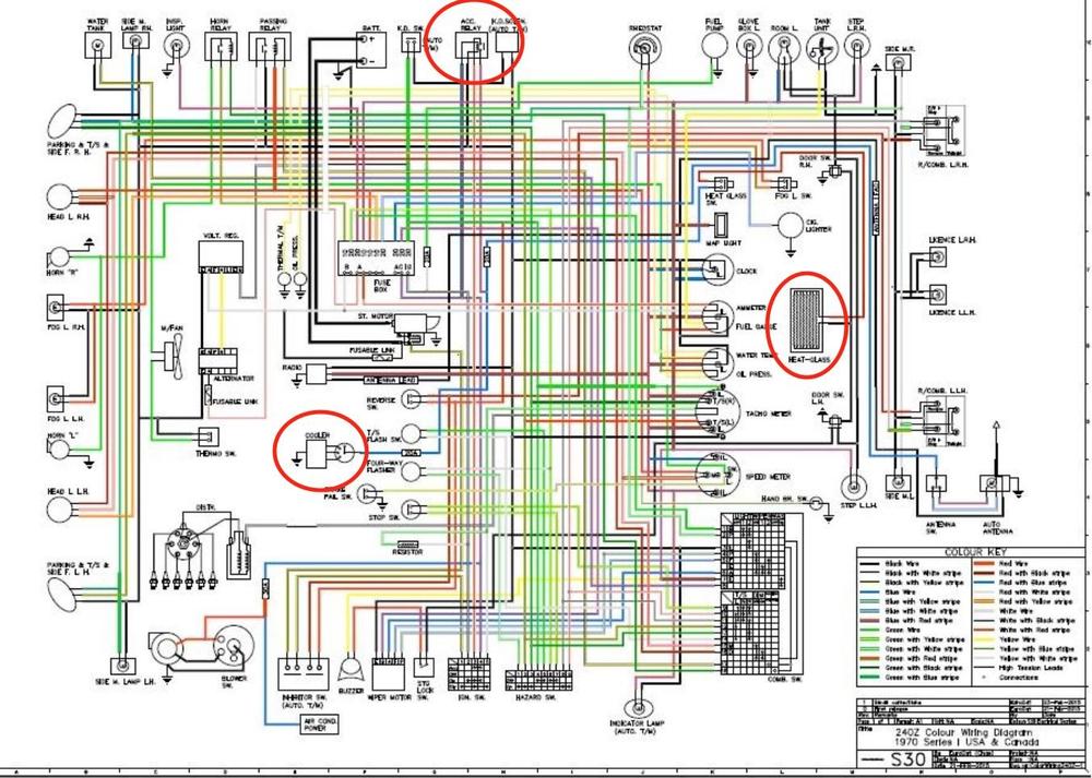 Rear window defroster wiring - Technical Articles - The Classic Zcar Club