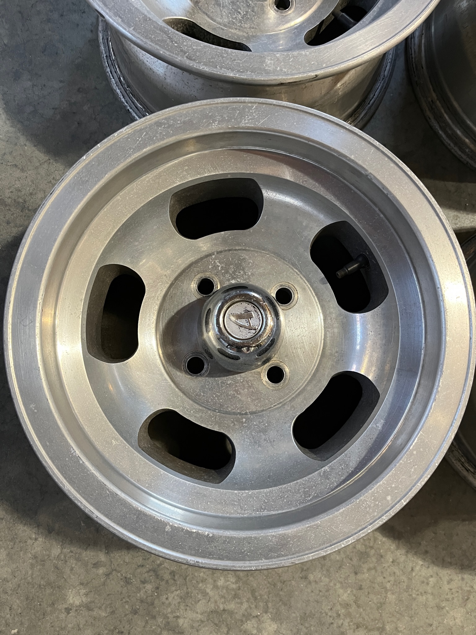 Ansen 14x7 slotted mag wheels with center caps - Completed Ads ...