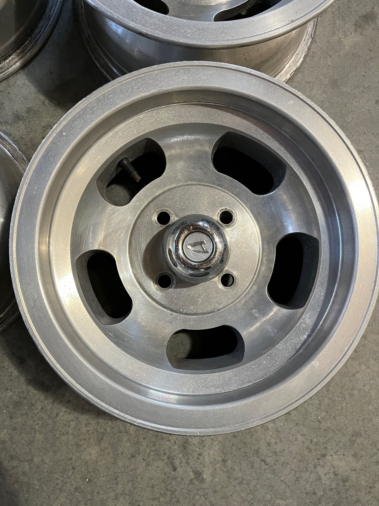 Ansen 14x7 slotted mag wheels with center caps - Completed Ads ...