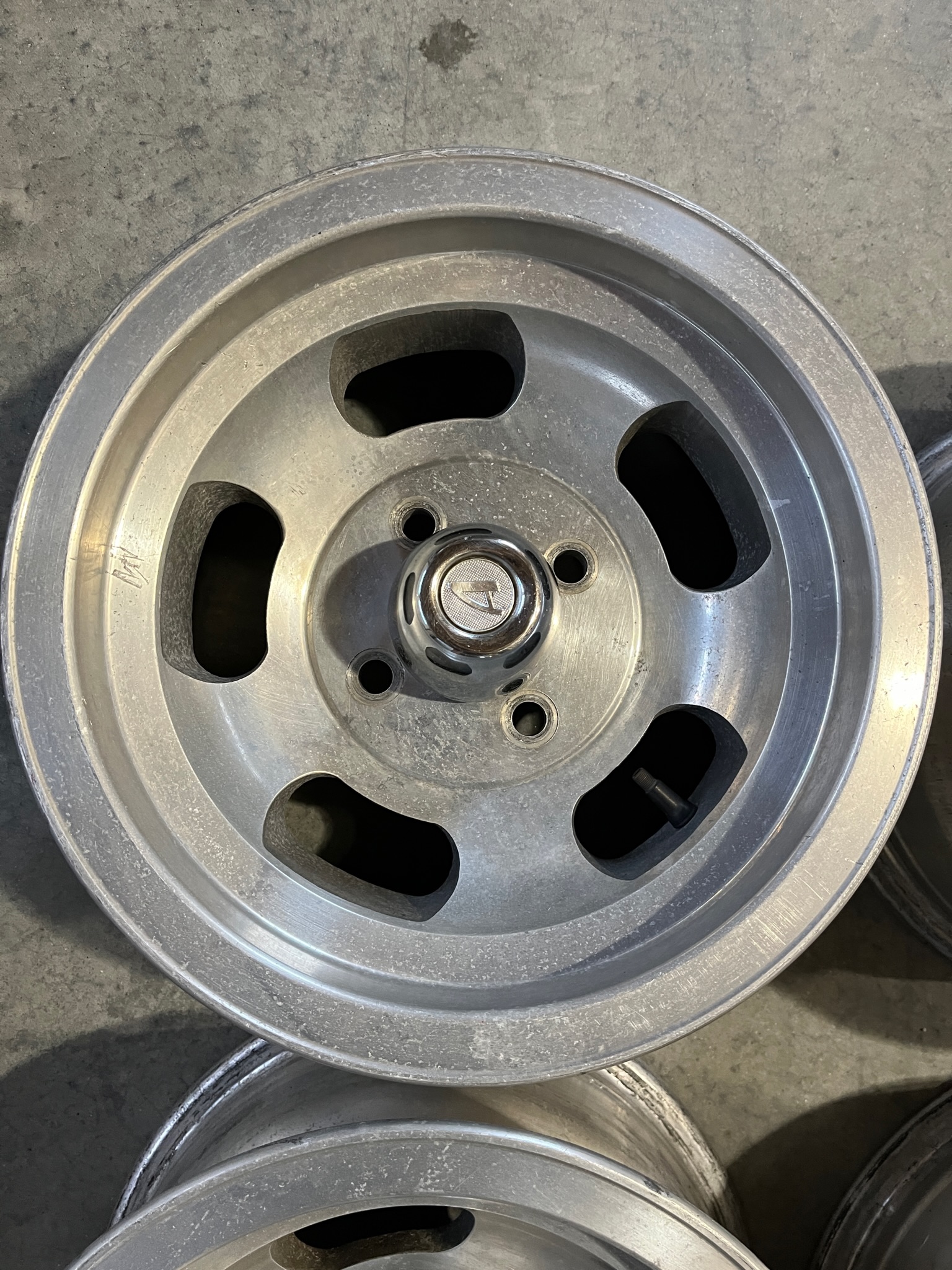 Ansen 14x7 slotted mag wheels with center caps - Completed Ads ...